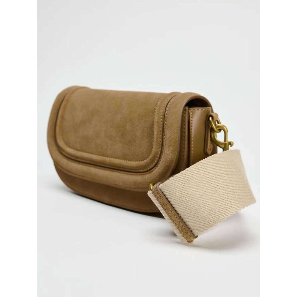 New Fashionable Casual Retro Solid Color Large Capacity Adjustable Shoulder Strap Multi-Functional Crossbody Bag, Suitable For P