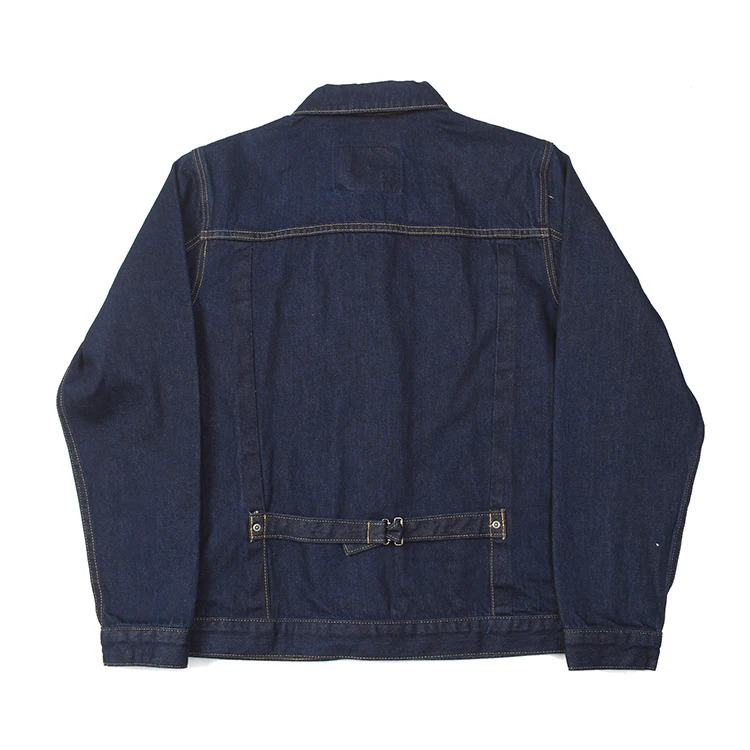 98 Cotton American Vintage Washed Raw Selvedge Denim Jacket Featuring Carriage Buckle and Classic Amekaji Style Stretch 251230