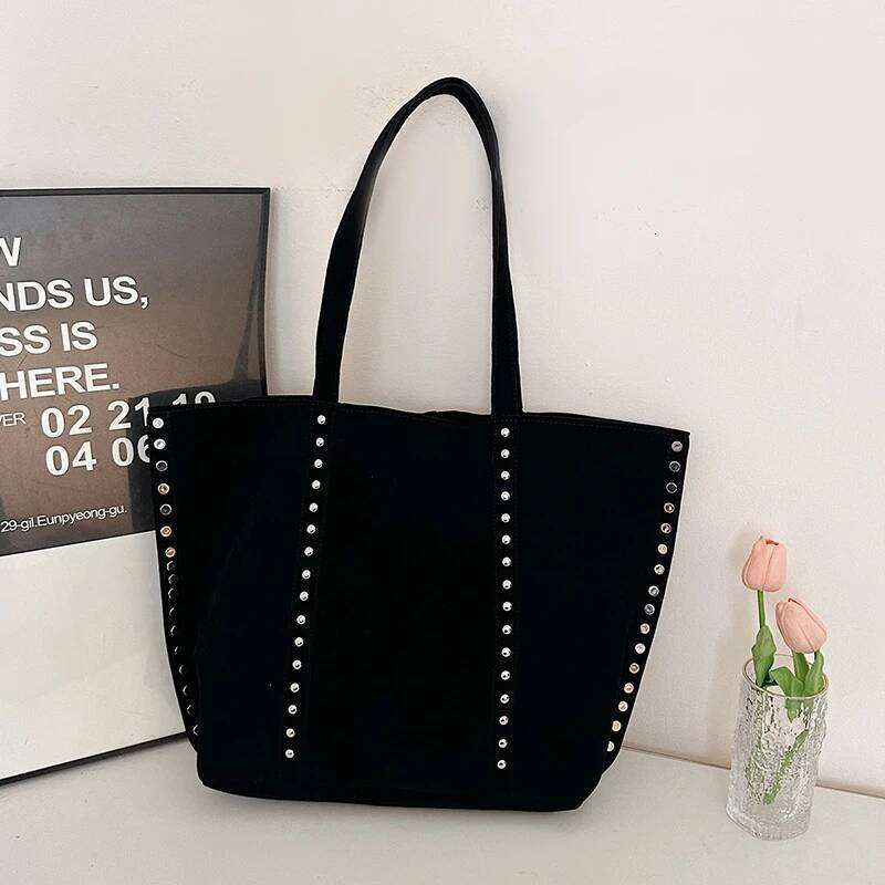 2026 Trendy Hot Sale Hasp Versatile Suede Shoulder Bags Large Capacity Fashionable Handbags For Women Sewing Thread