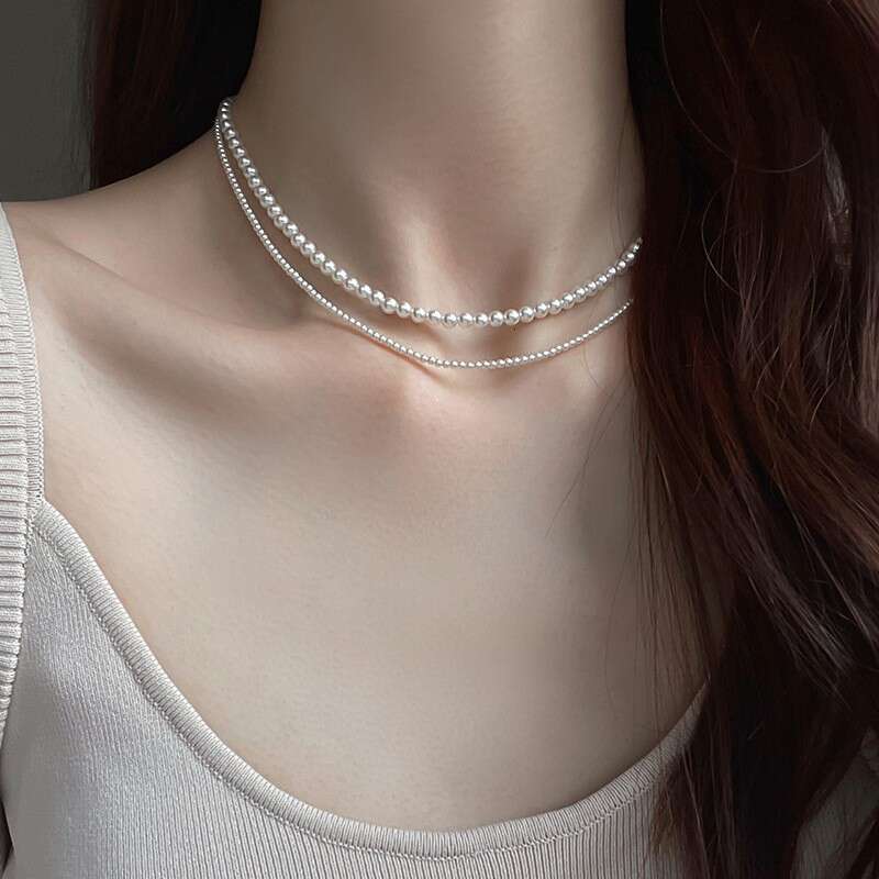 Cross-Border Premium Ultra-Fine Shijia Small Bulb for Women Short Xiaomi Necklace Clavicle Baby Pearl Choker