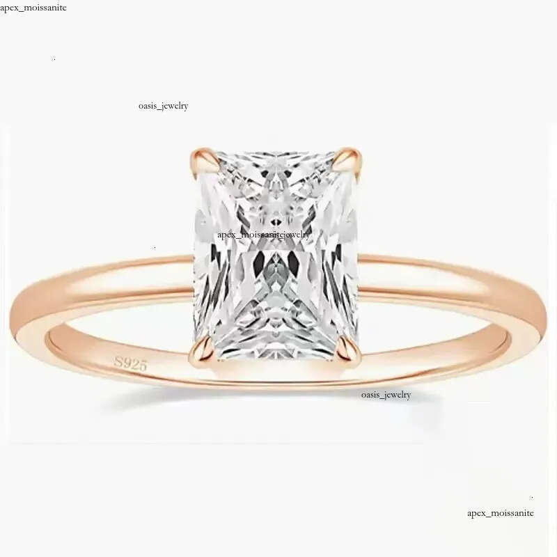 Custom Vvs Lab Grown Created Diamond Band Women Set 10K 14K 18K Solid Gold Cured Eternity Wedding Ring Fine Jewelry
