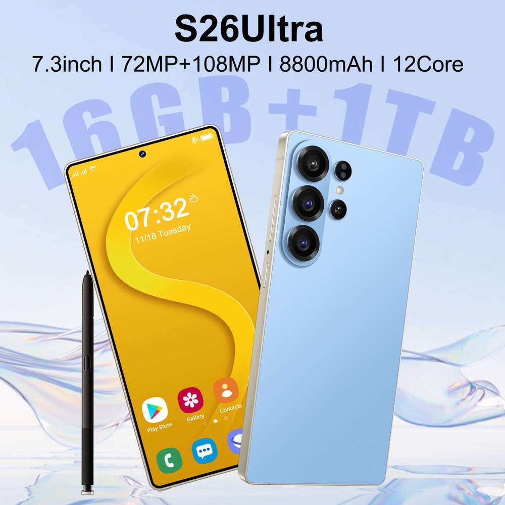 Famous brand cross-border exclusive smartphone S26 Ultra high-definition large screen Android phone 16+1TB source manufacturer direct sales wholesale 