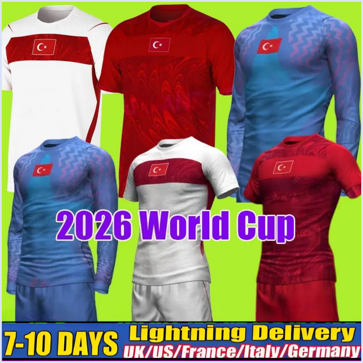 Turkey Soccer Jersey DEMIRAL Kokcu 2025 2026 Calhanoglu YILDIZ Turkiye national football team Football Shirts HAKAN TUGAY Men kids kits 2026 SIZE S-2XL hotsoccer