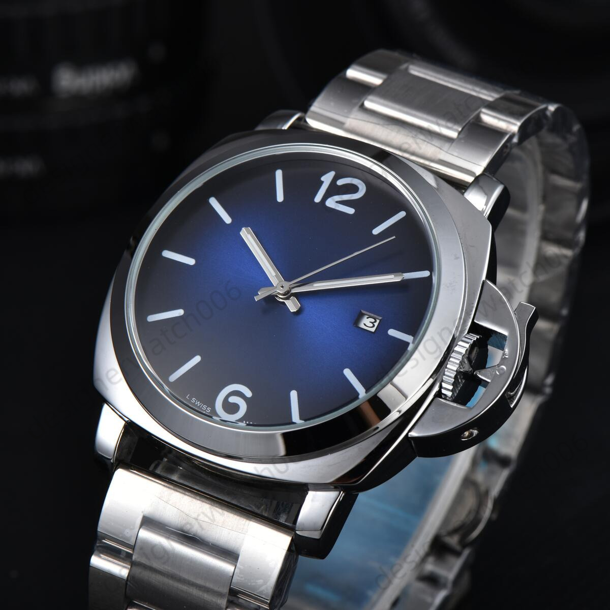 Men PANERAIity LUMINORity Model Sport watch Automatic machinery movement Luxury Watches Business Stainless Steel Man Square mens Wristwatches 833