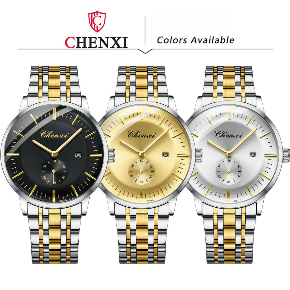 Fashion Watch Business Steel Band Men's Wristwatch with Calendar Brand niche waterproof designer Watch