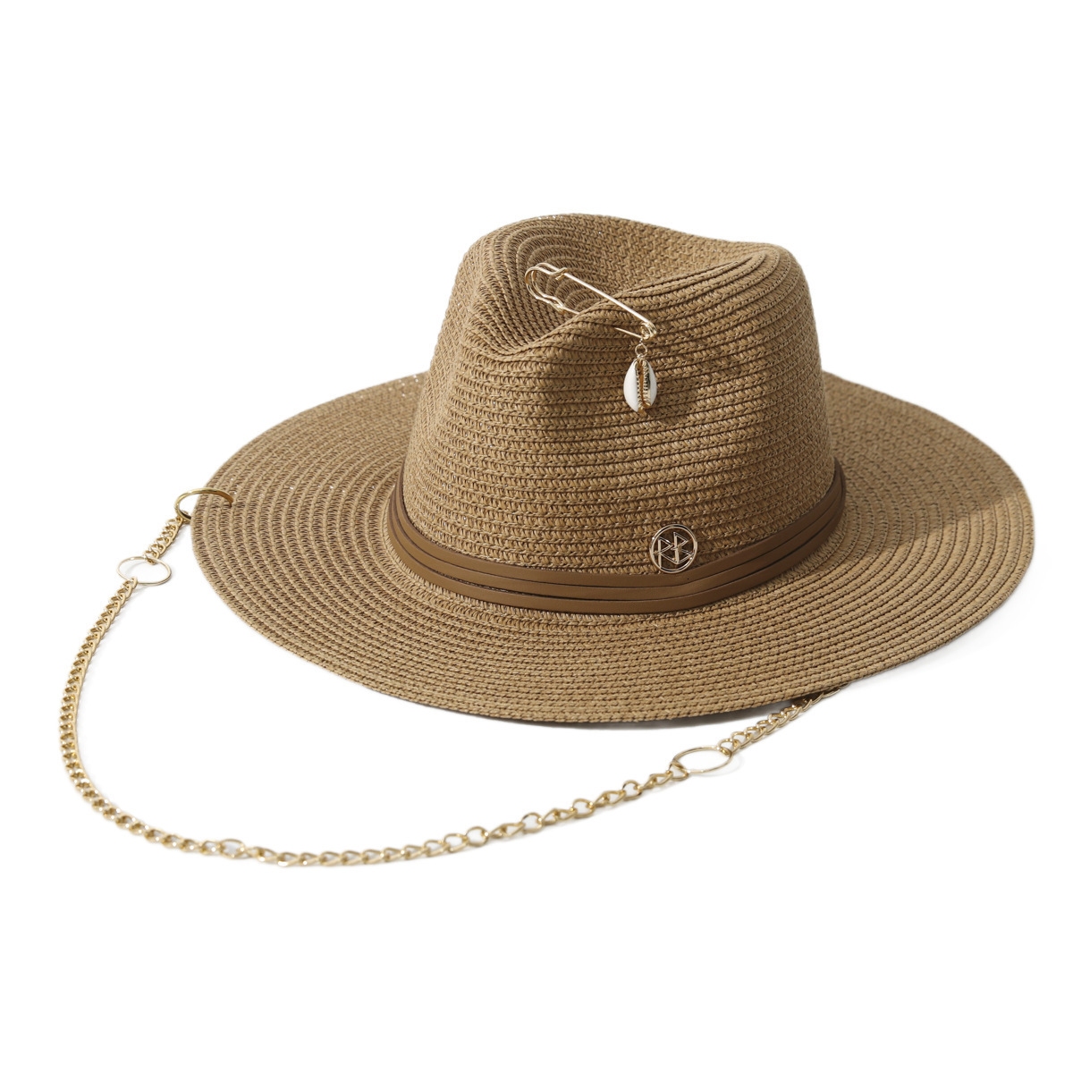 2025 Fashion RB Letter Cowboy Straw Hat Women and Men Summer Panama Jazz Hat Outdoor Holiday Beach Sun Hat Wholesale 250920