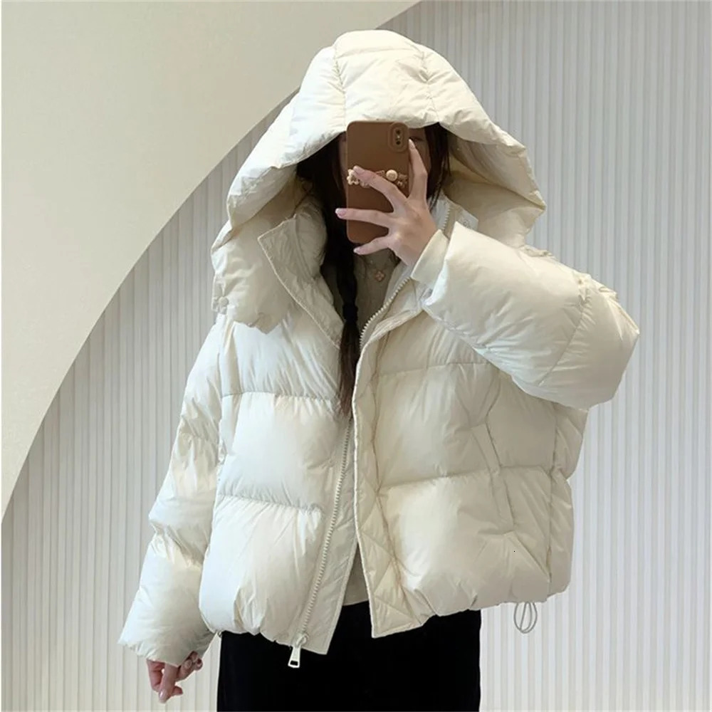 Parkas Women Winter Down Cotton Jacket Coat Ladies Hooded Outwear Parka Thick Cotton Padded Female Warm Overcoat Tops 251225