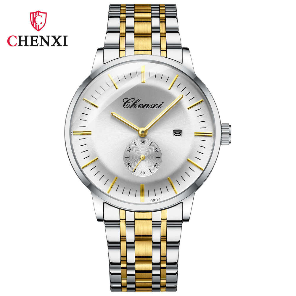 Fashion Watch Business Steel Band Men's Wristwatch with Calendar Brand niche waterproof designer Watch