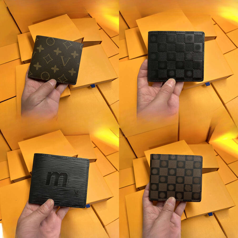 Fashion Foldable Wallet Leather Wallet Designers Men Wallets Old Flower Card Holder Wallet Women Fashion Plaid Style Wallet Designers Purse Luxury Wallet
