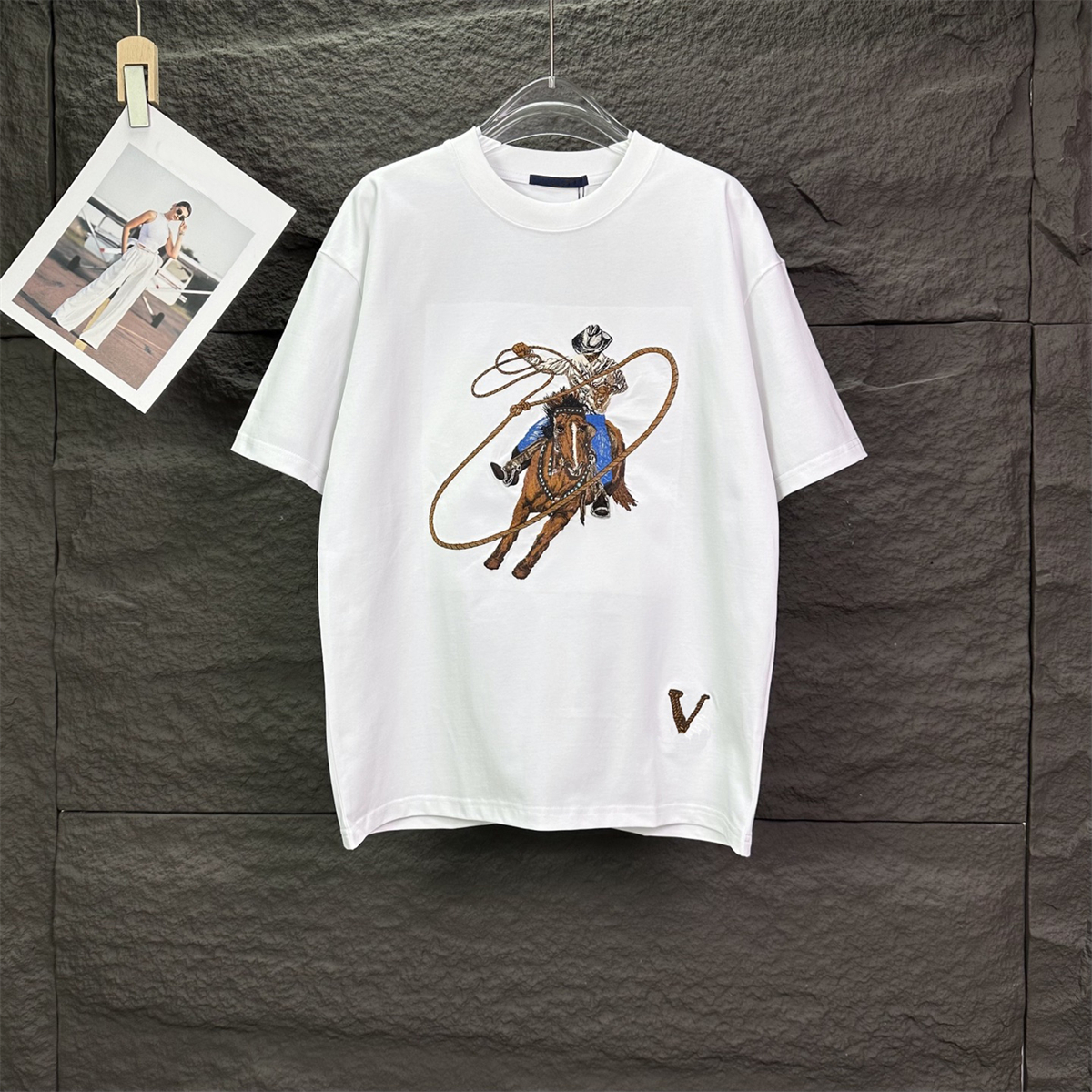 Men's Plus Tees & Polos t-shirts Round neck embroidered and printed polar style summer wear with street pure cotton y6103w11