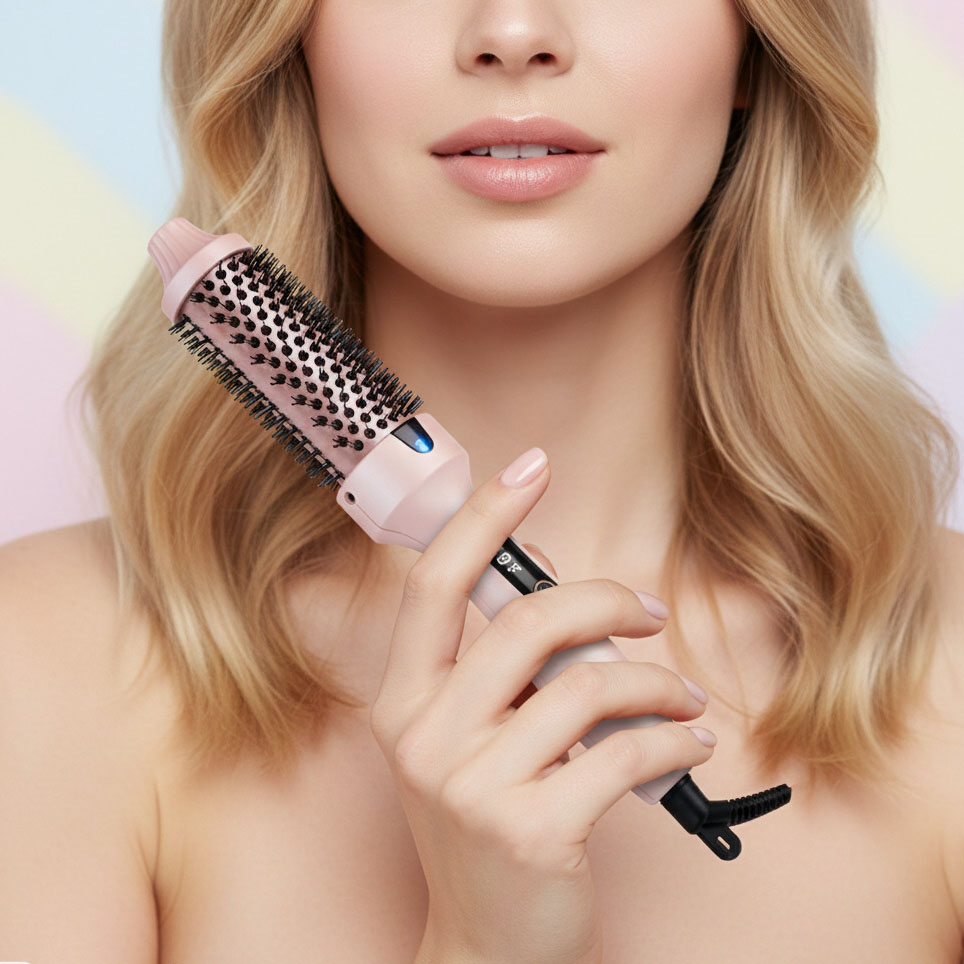 Hot Brush Hair Volumizer Root Lifter, Creates Blowout Waves and Smooth Hair, Ceramic Ionic Technology
