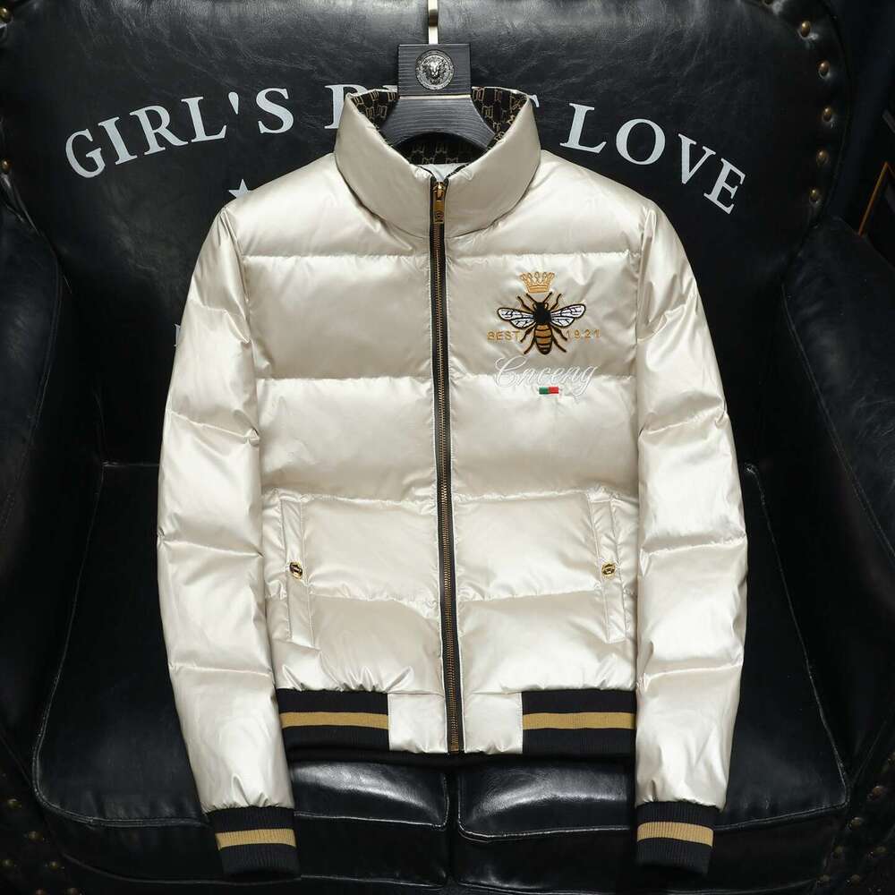 Winter New Luxury Men's White Duck Stand Collar Casual Fashion Youth Warm Coat Down Jacket