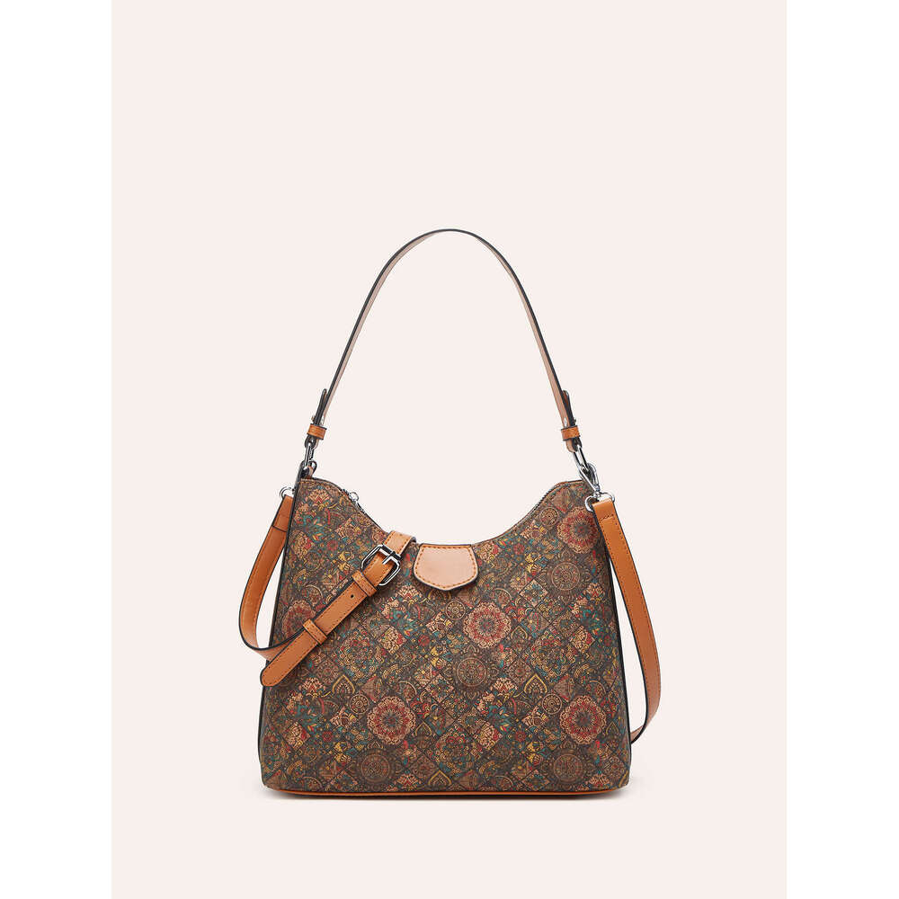 Multi-element Retro Ethnic Style Cork Handbag Single Shoulder