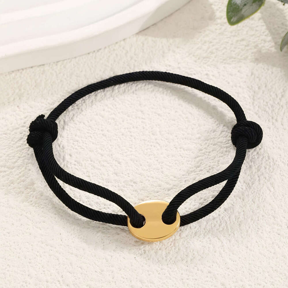 Cross-Border Hot Selling Stainless Steel Pig Nose Milan Hand-Woven Adjustable Bracelet for Men and Women Wholesale