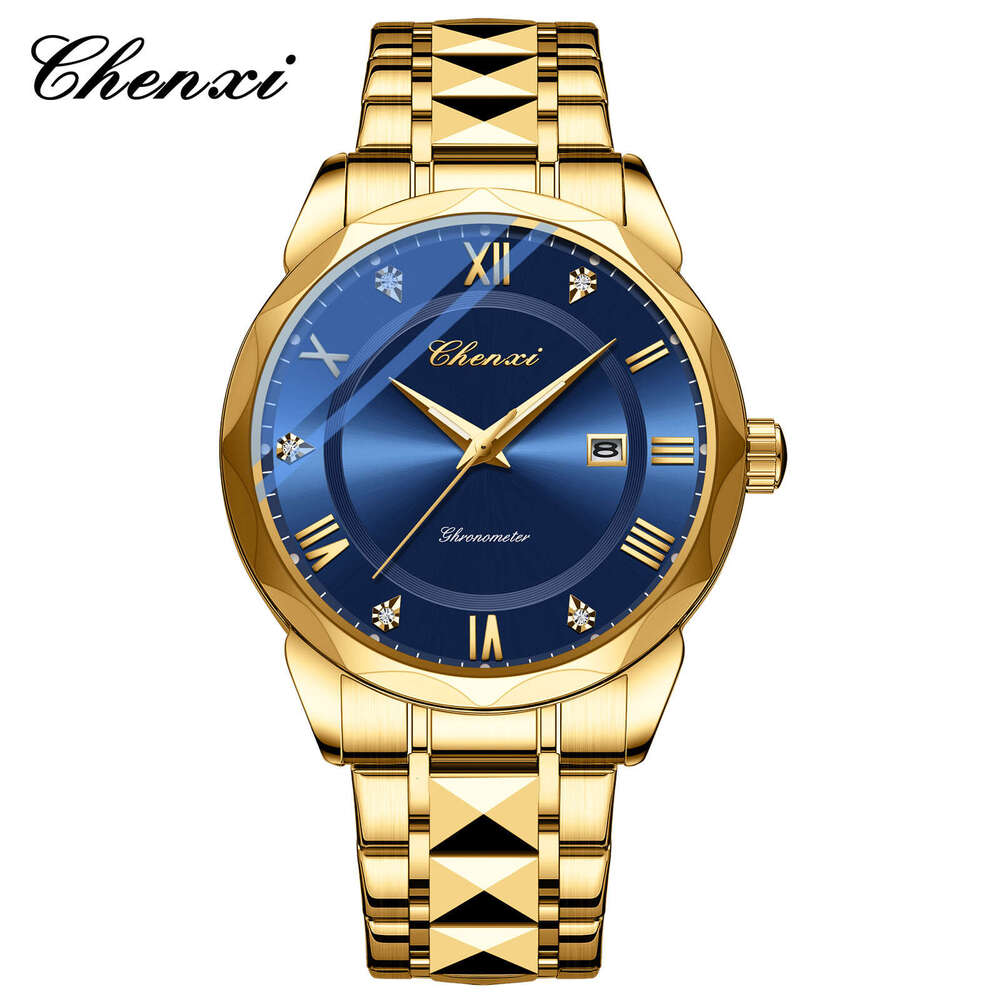 Fashion Steel Band Quartz Watch Business Men's Calendar Luminous High end brand niche design waterproof watch