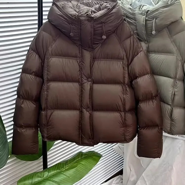 2025 Women Cotton Padded Jacket Winter Short Hooded Loose Cotton Coat Korean Women Parkas Coat Solid Outwear Women Puffer 251225