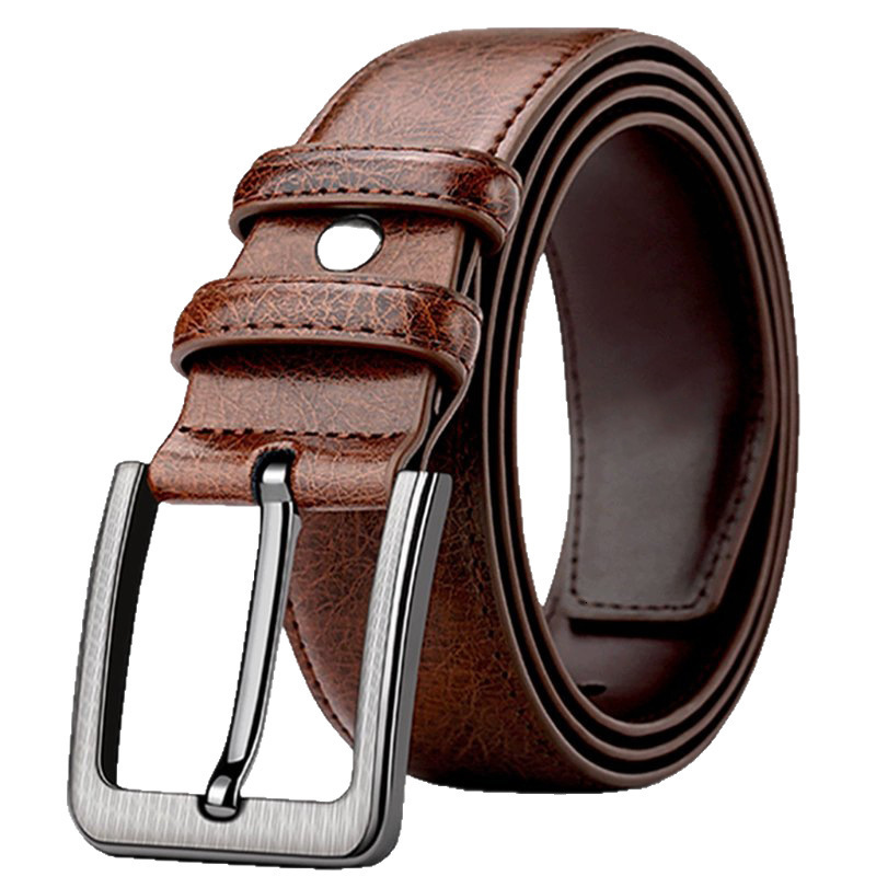 38CM Fashion Skin n men belt Genuine Leather Pin Buckle Alligator Jeans belts for Mens Cinto 251112