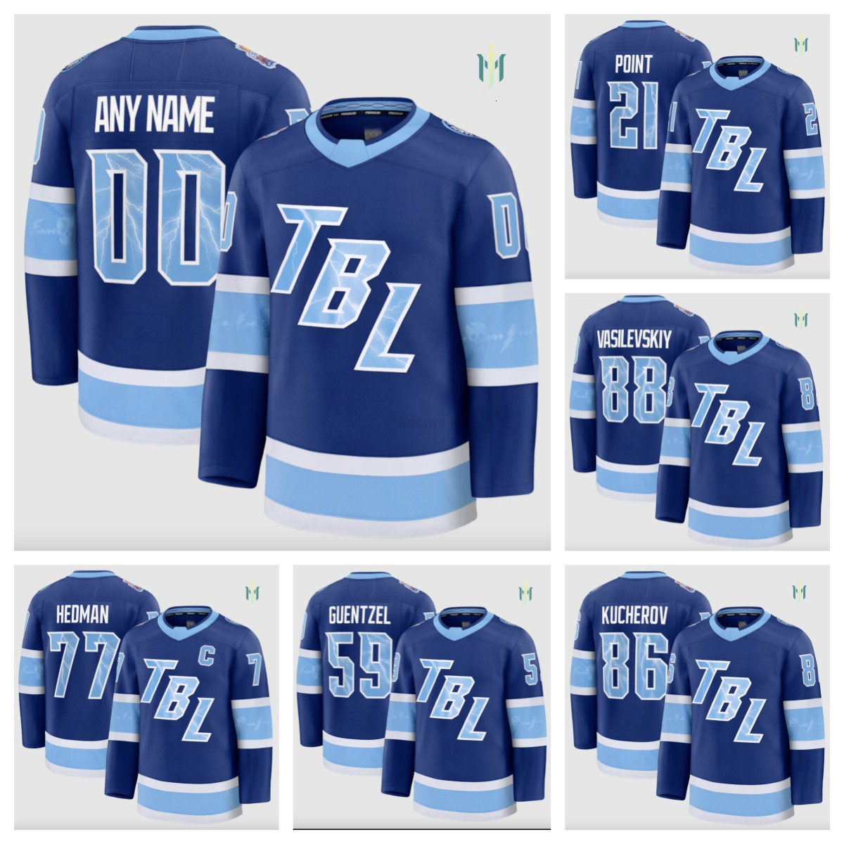 2026 2026 Nikita Kucherov Brayden Point Jake Guentzel Andrei Vasilevskiy Victor Hedman Mens Custom hockey jersey -all stitched women youth xxs-6xl