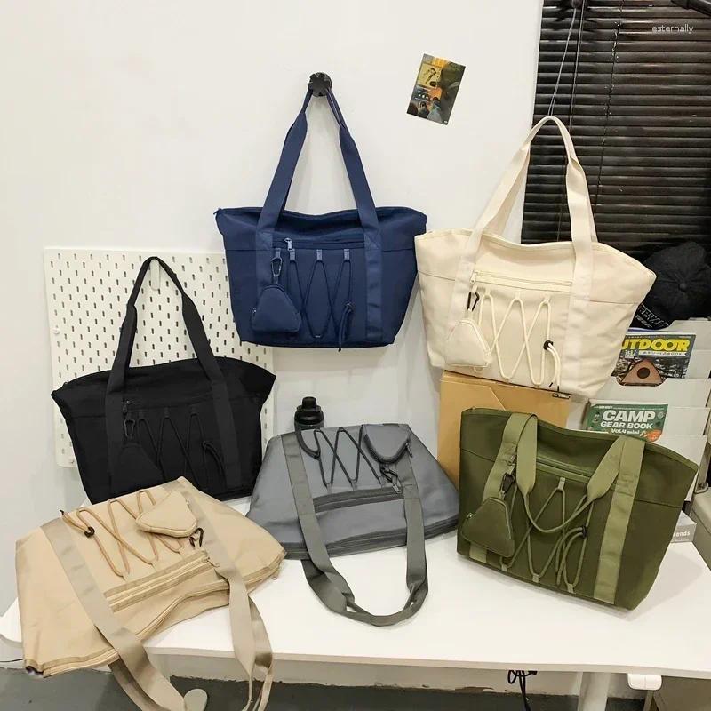 Duffel Bags Solid Color Oxford Zipper Travel Handbag Fashion Soft Trendy Crossbody Bag 2026 High Quality Large Capacity Simple Shoulder