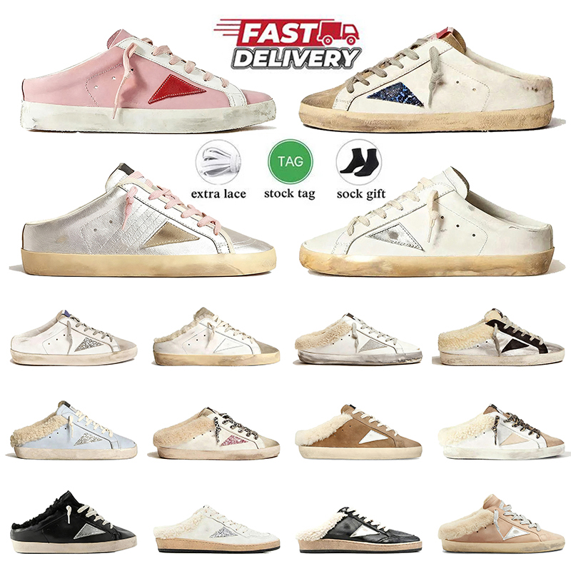 Top Quality Golden Designer Sneakers Casual Shoes Leather Italy Dirty Old Shoe Brand Women Men Super-star Ball-Star Trainers 35-46