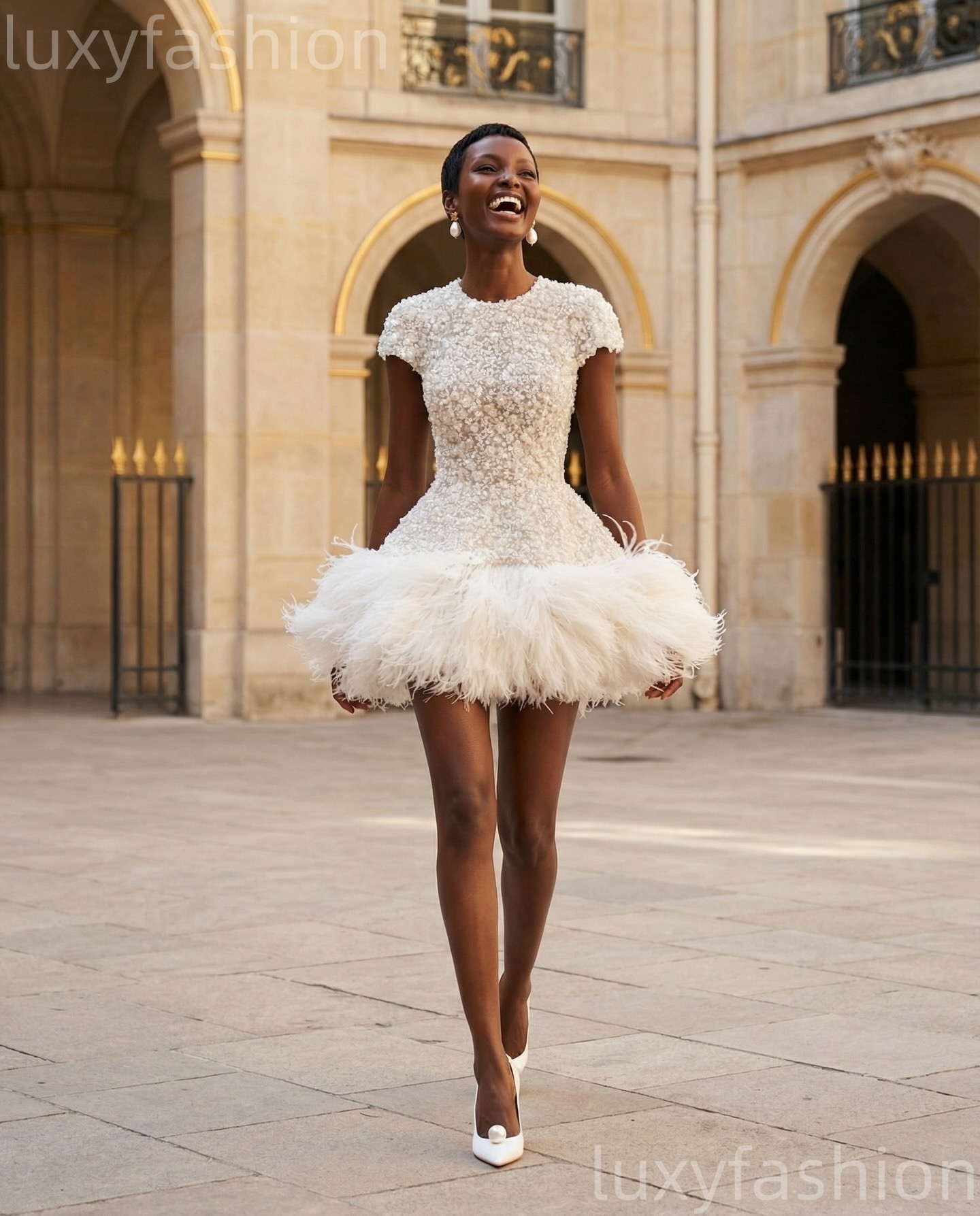 2026 Chic Ivory Sheath Cocktail Dress Floral Lace Feather Short Mini Graduation Homecoming Birthday Dresses For Special Occasions Sweetheart Gowns