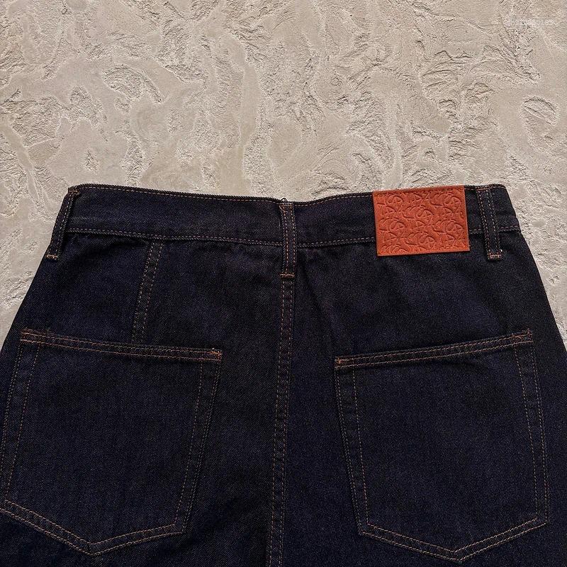 Men's Shorts Fashion Street Styl Harem Jeans COTTON Summer Harajuku Hip Hop Unisex Men Women Casual Loose Pant Dark Blue