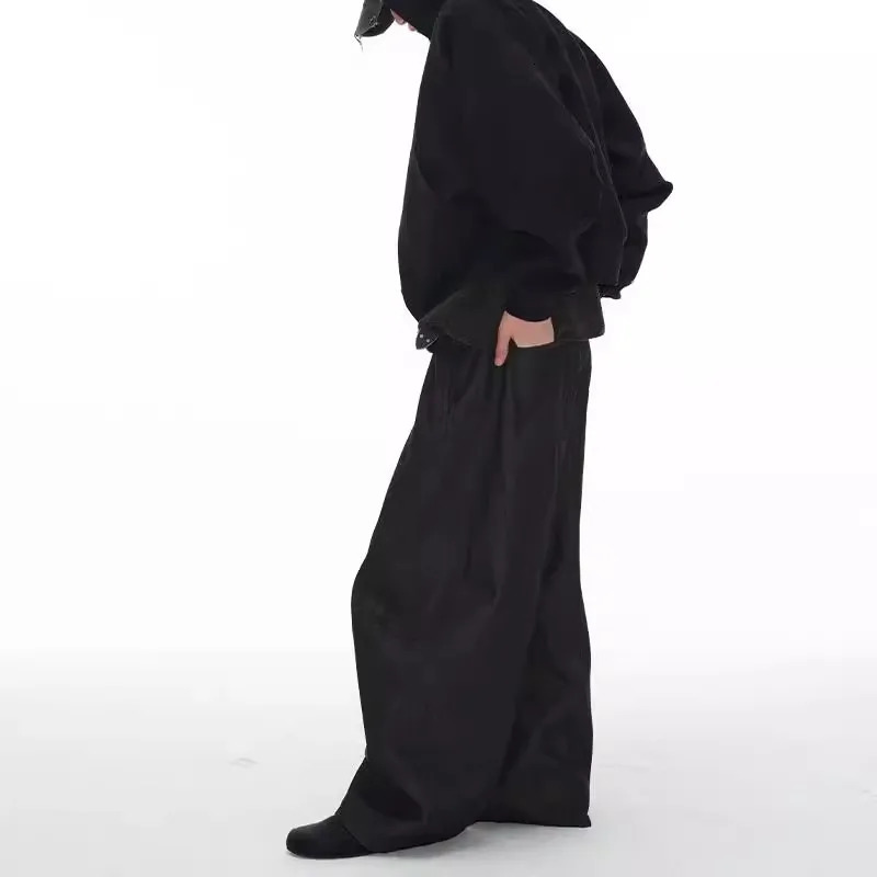 High Waist Womens Jeans Harajuku Vintage BF Style Streetwear All-match Loose Fashion Femme Wide Leg Denim Trousers 251225