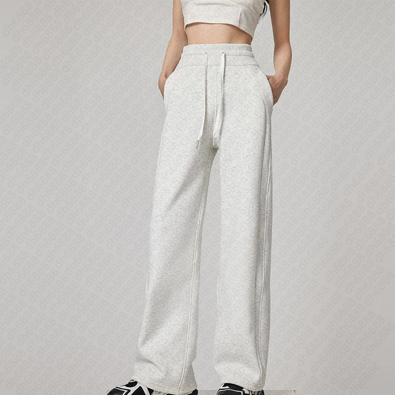 Women's Yoga Jogger Trousers High-Waisted Soft Drawstring Training Trousers Women's Jogging Trousers with Pockets Loose Fit Wide-leg trousers