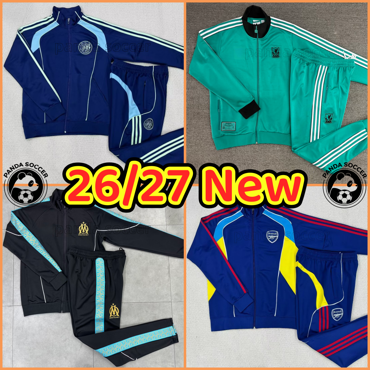 2026 2027 new Aajax Jacket tracksuit long sleeved long training suit 25 26 soccer Jersey kit uniform adult sweatshirt Sweater sets men kids Aajax tracksuit