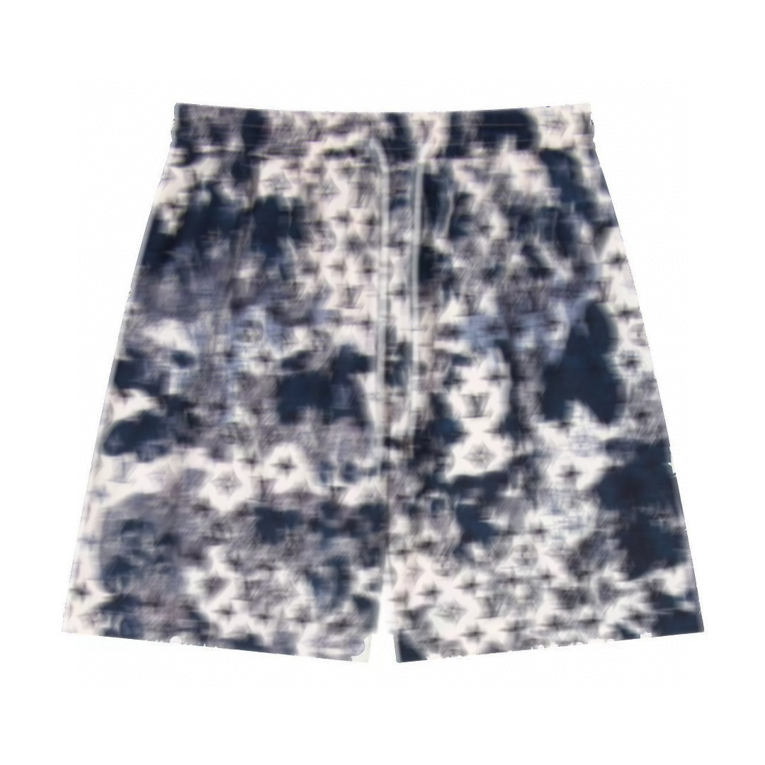 26ss Men women designer pant tie dye pocket Letter Jacquard denim shorts Spring Casual pants Black blue green red M-2XL