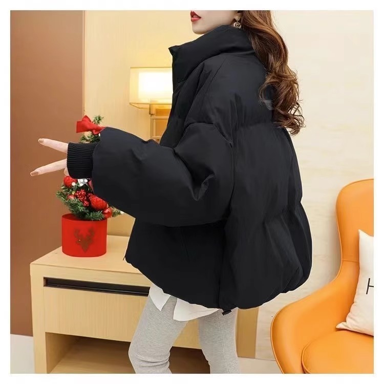 Winter Glossy Down Parka women's Waterproof Coat Embroidery jacket large size Loose Winter Warm Thick Parka Women Jacket 210819