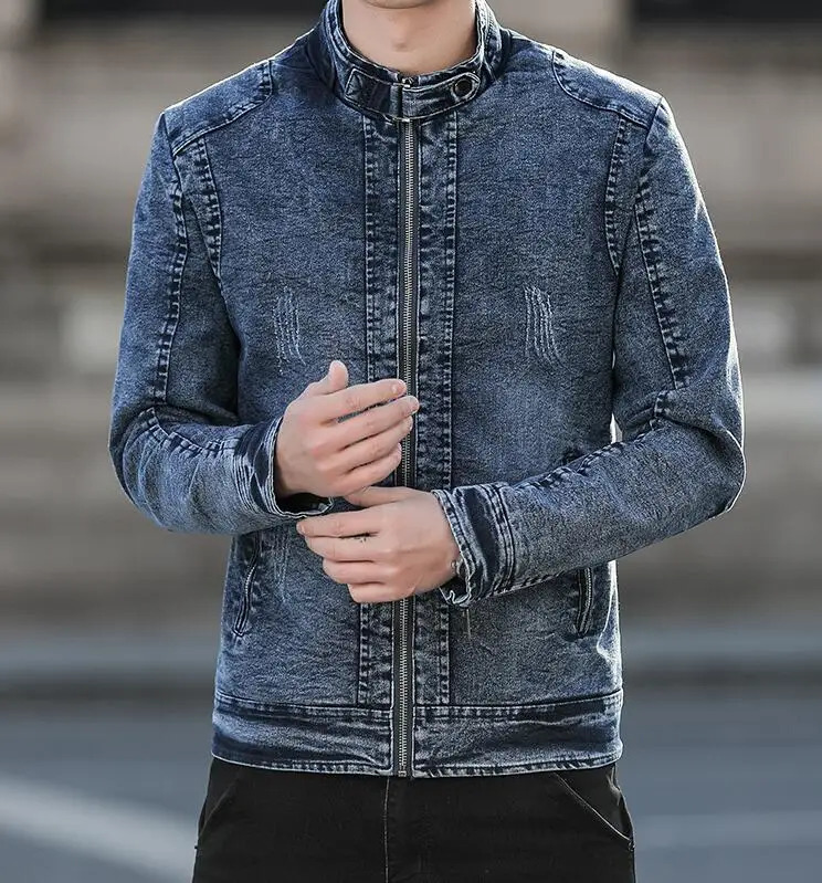 Men Denim jacket Fashion Bomber Jackets Mens Casual Cowboy Embroidered 4XL Coat Streetwear Male 251230