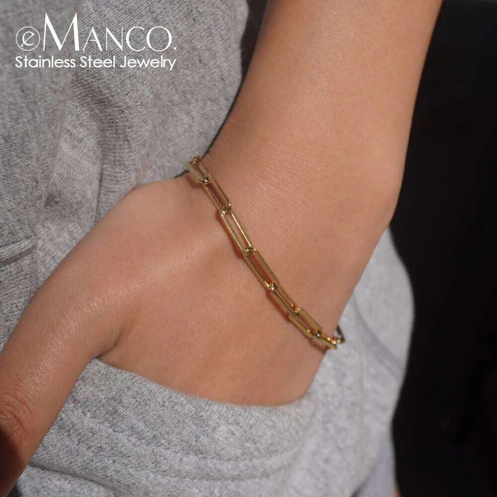 eManco Hip Hop Style Punk Cross Chain Bracelet Adjustable Spring/Summer New Products First Sent to Friends