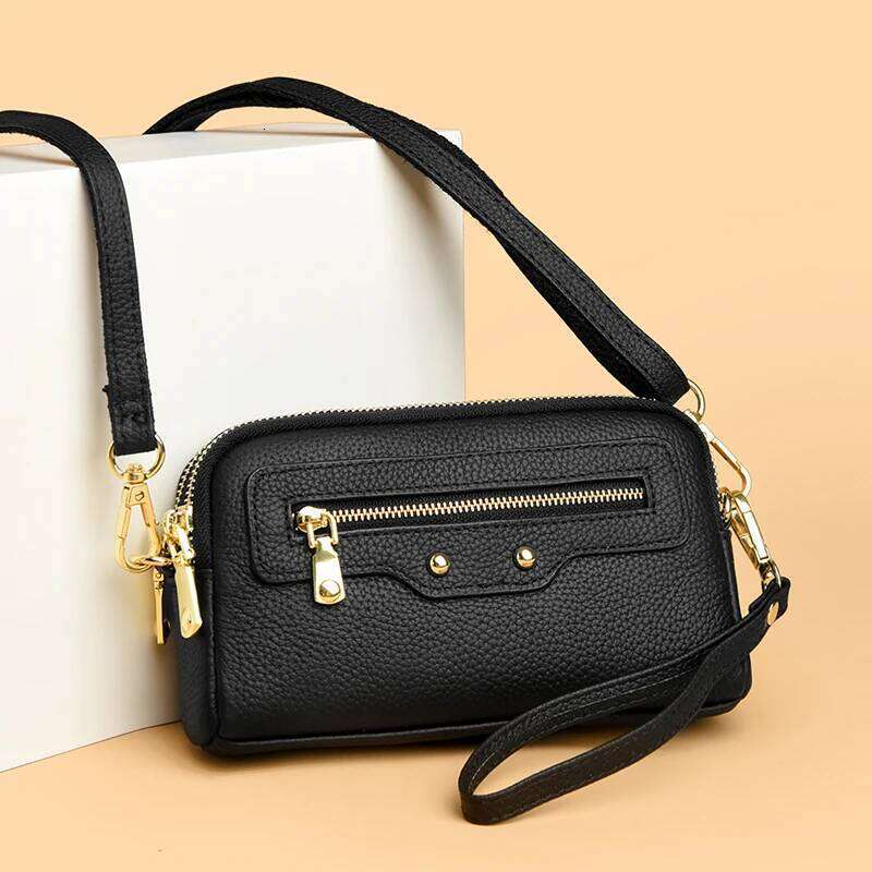 Fashion Women Crossbody 100% High Quality Genuine Leather Handbag Small Flap Bag Simple Lady Shoulder Purse Messenger Wallet JINXIANGGUO Tote