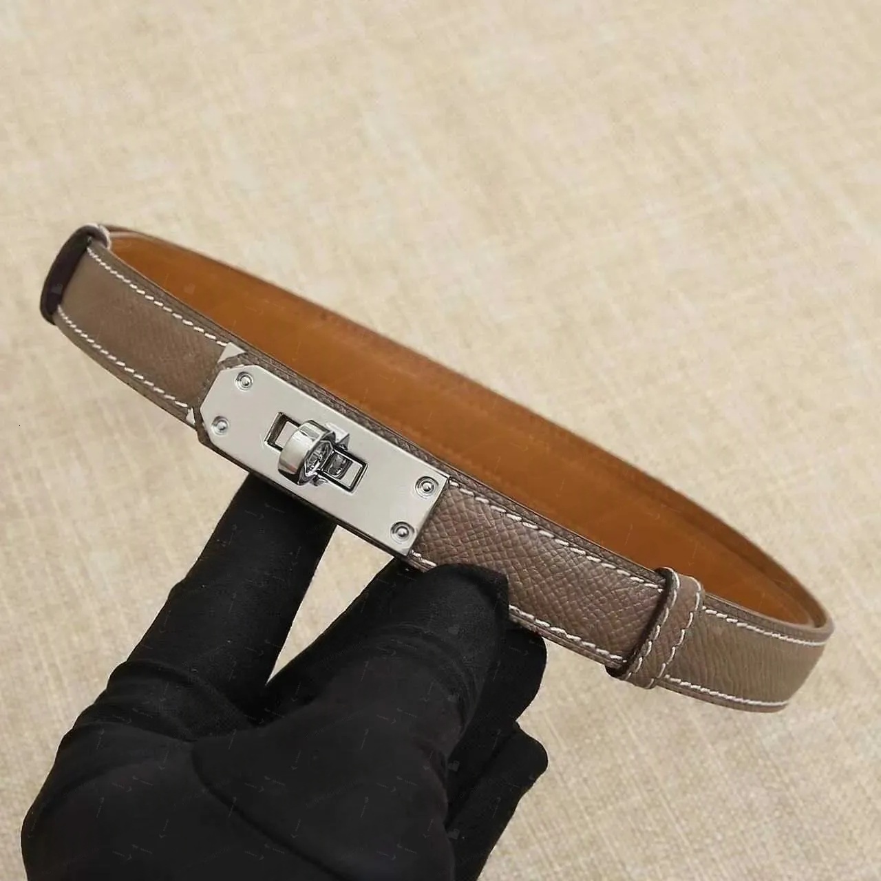 Women designer fashion luxury brand narrow genuine leather dress set pants decoration ceinture woman smooth buckle design waist tight black belt with 