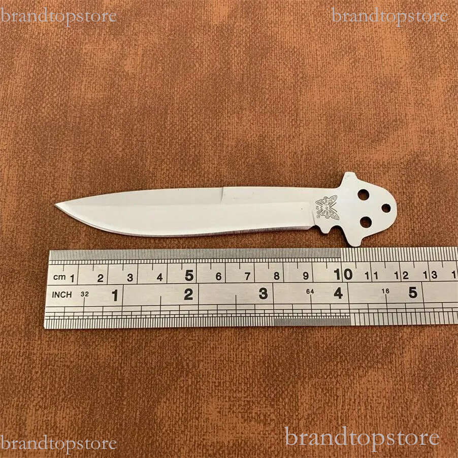 8Models BM42 Trainer Free-swinging Knife 3.74 440C Plain Blade, Stainless steel Handles For BM40 BM41 BM43 BM46 BM47 BM49