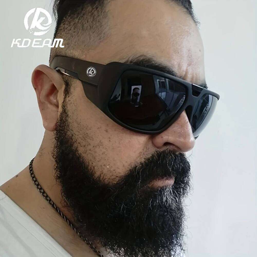KDEAM New Large Frame Designer Polarized Men Sunglasses Luxury Brand Windproof Driving Glasses Fishing Eyewear Fashion Women Eye X260104