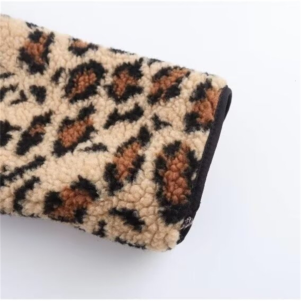 Deeptown Y2k vintage leopard print knitted cardigan womens Korean Gyaru Harajuku sweater Gothic charming office womens coat 241021