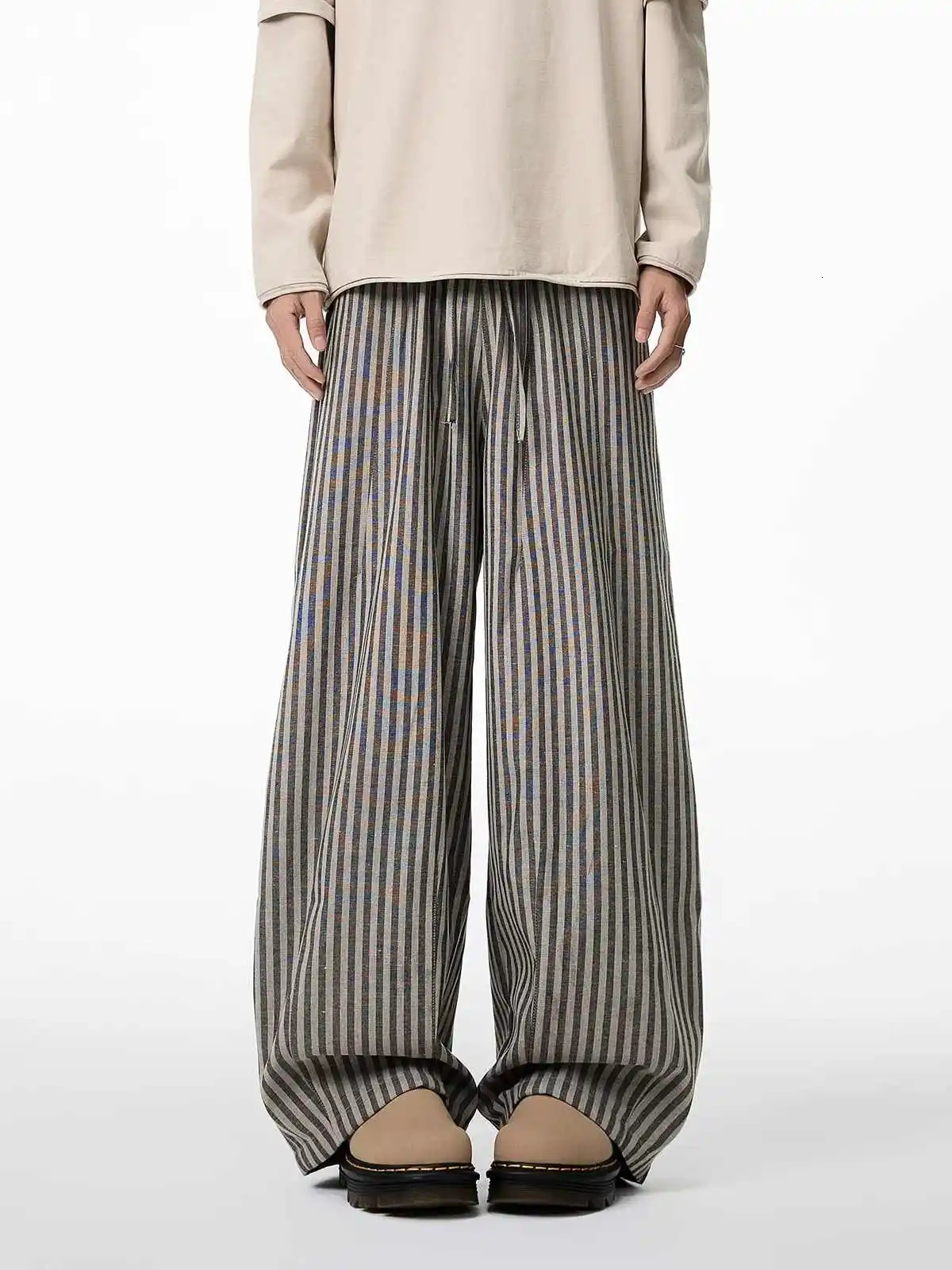 Womens Black Gothic Striped Long Pants Baggy Sweatpants Harajuku Y2k Emo Vintage Oversize Trousers Japanese 2000s Style Clothes 251226