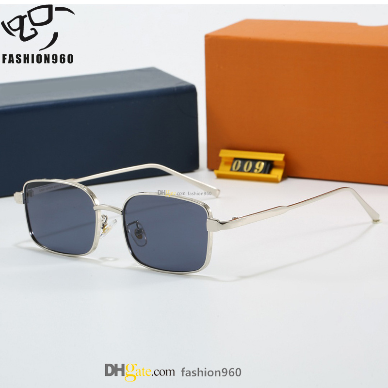Designer luxury sunglasses men Women millionaire glasses Classic pattern Glasses Vintage Square UV400 Sun shades Outdoor Trending occhiali da sole Lentes 009