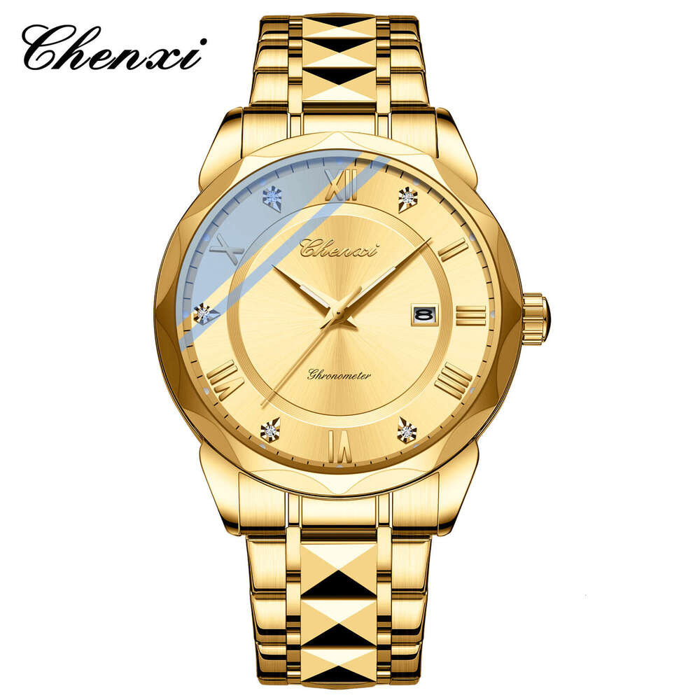 Fashion Steel Band Quartz Watch Business Men's Calendar Luminous High end brand niche design waterproof watch