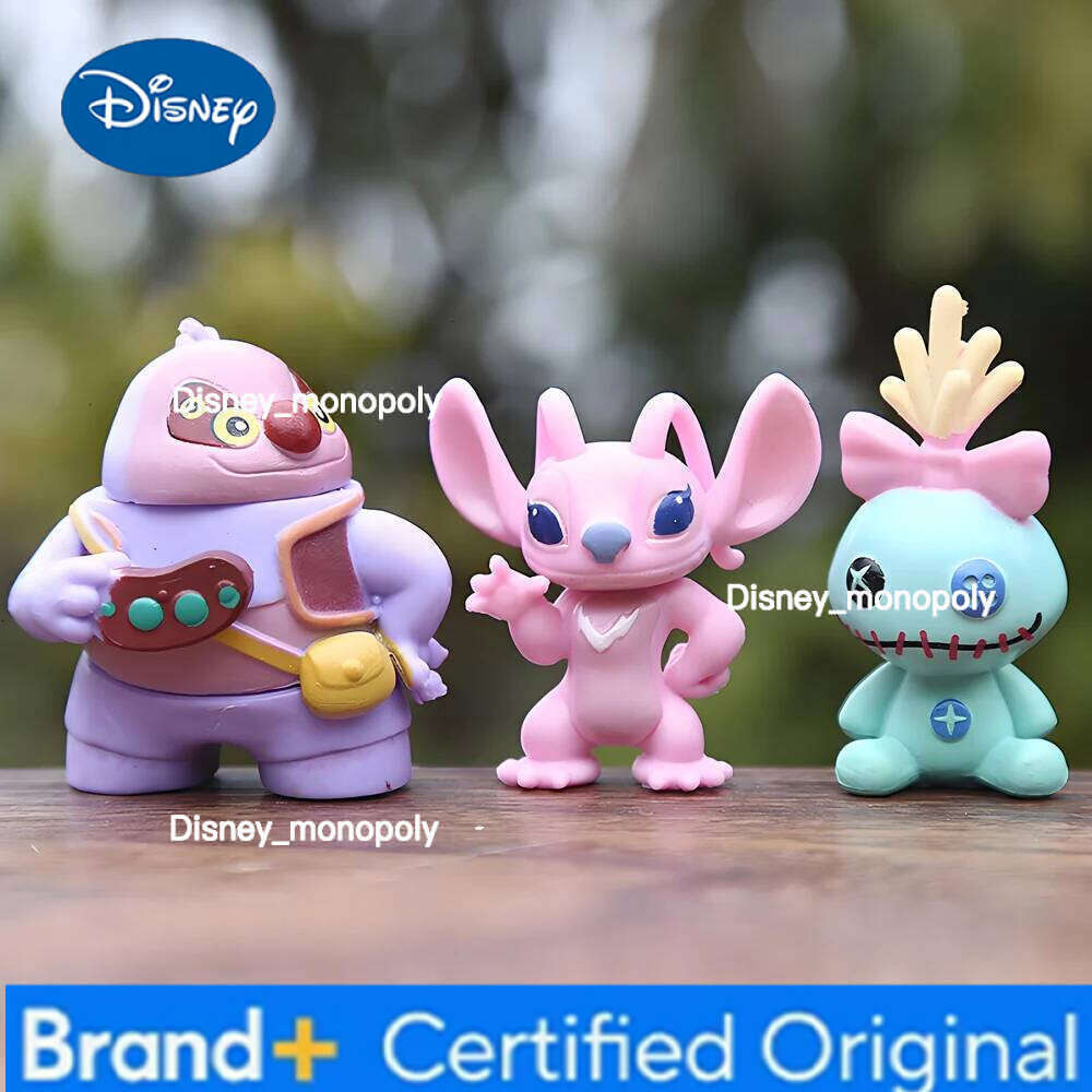 Disney 12pcs/set Stitch Scrump Lilo 5-7cm PVC Anime Figure Cartoon Characters Collectible Model Toys for Kids H260105 H260105