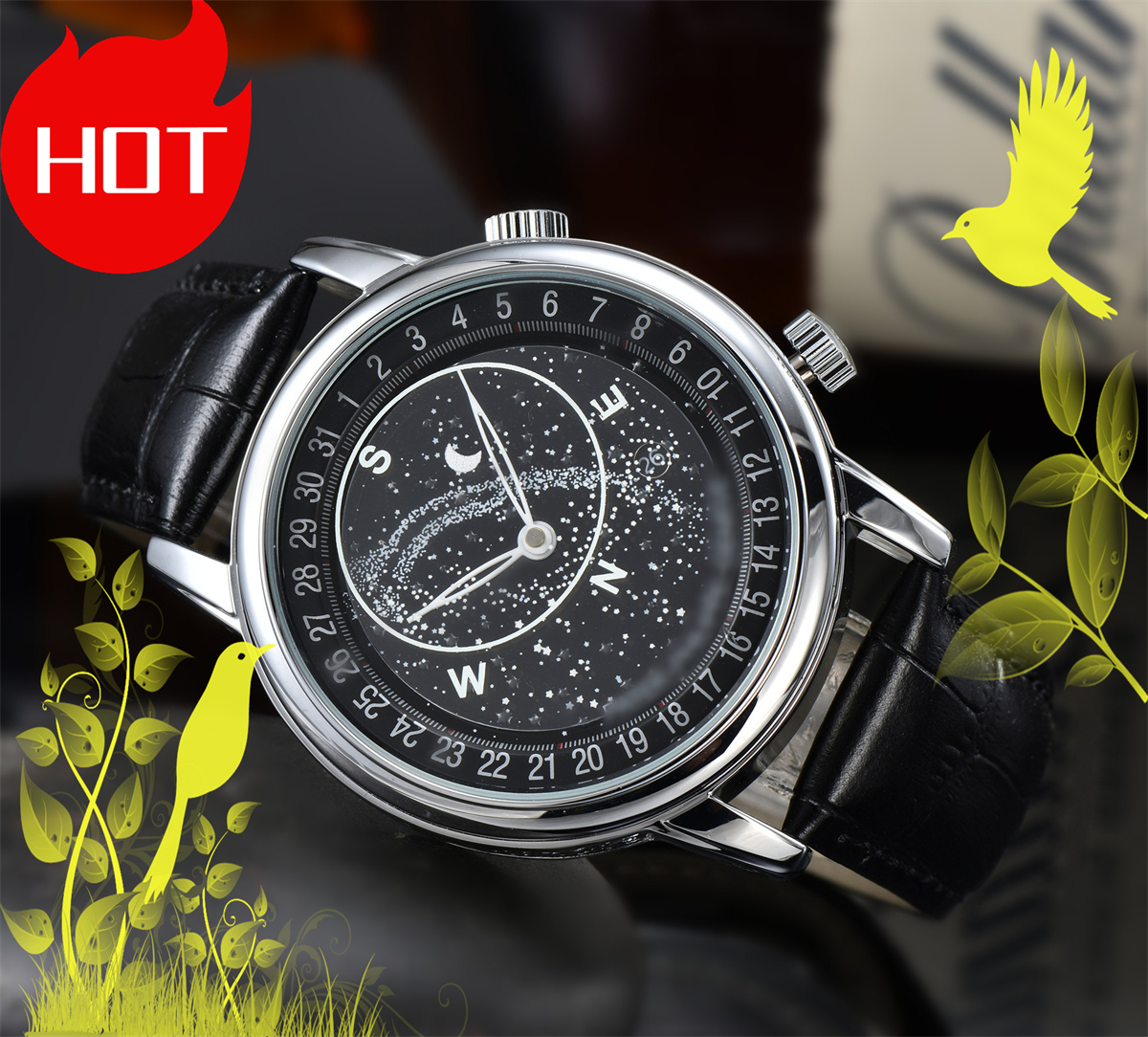 Brand New Men Aquanaut nautilussity 5102 6102 Series wristwatches Men's Automatic Mechanical watches women Luxury Watch Brown Dial Rose Gold Stainless Strap #345