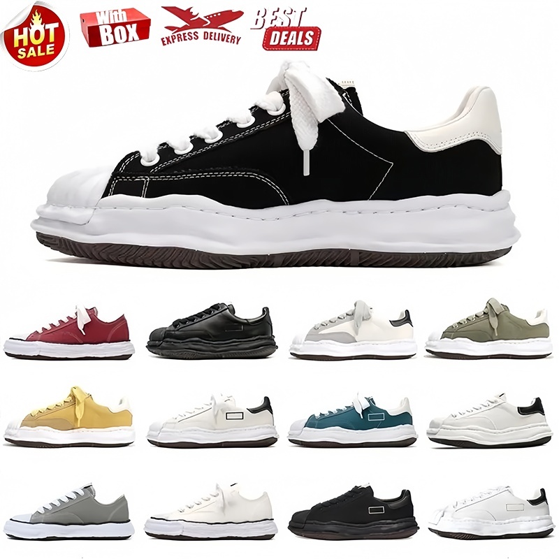 2026 Designer Mason Peterson Original Sole Canvas Blakey Dress Shoes Men Women Trainer Dissoed Low Natural Hank Trainer Blue Purple Green Black White Bone Sneakers