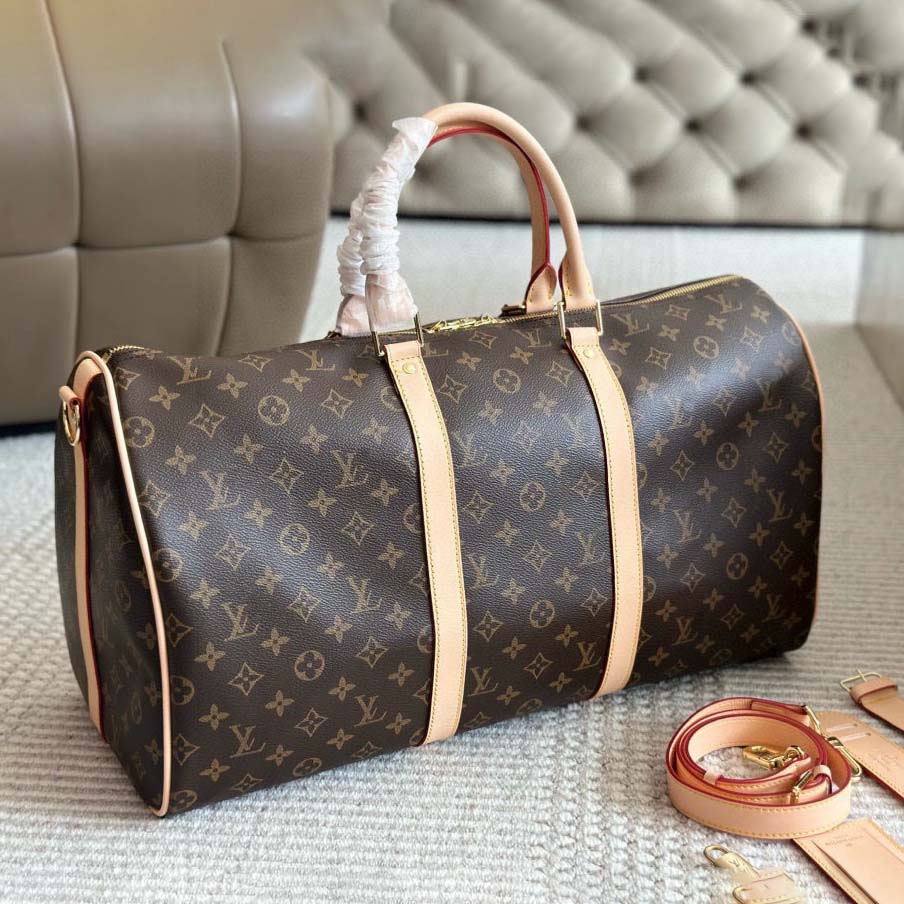 Travel bag compact portable designer bag men or women printed travel bag classic word embossed old flower crossbody bag canvas shoulder strap armpit bag shopping bag