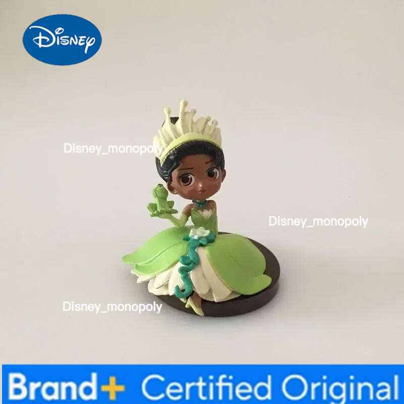 Disney 5-8cm 8pcs/set Q Posket Princess Tiana Snow White Rapunzel Ariel Cinderella Belle Mermaid PVC Action Figures Model Toys Kid Gift H260105