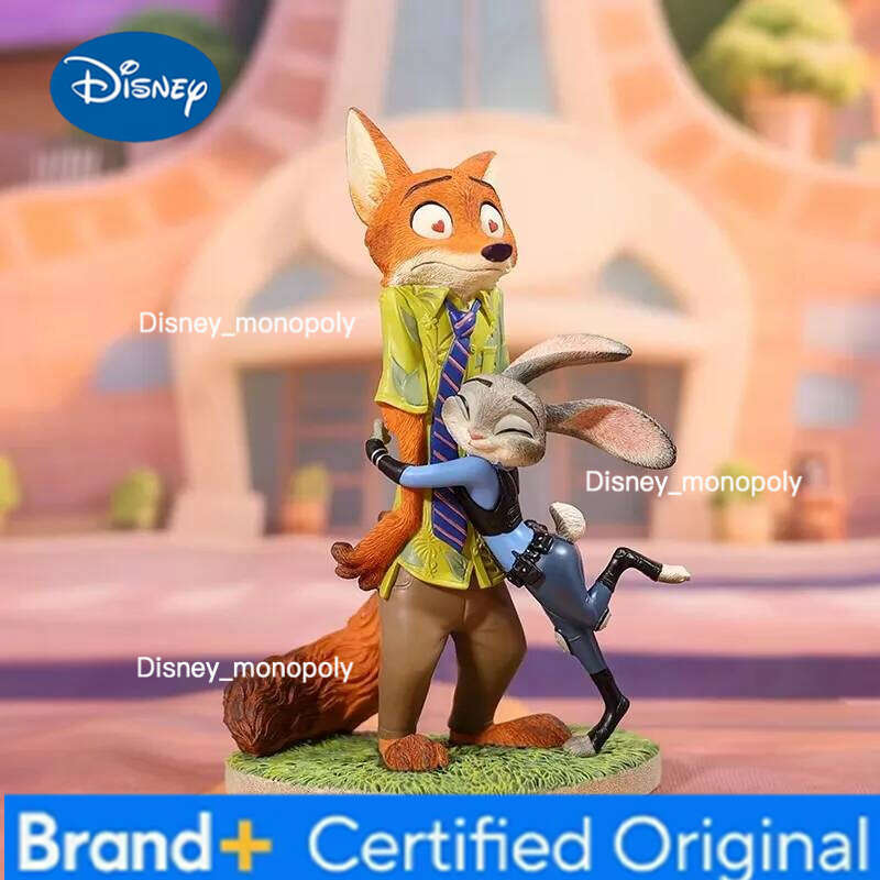 Disney Zootopia Judith Nick Cartoon Character Figurine Toy Desktop Ornament Official Birthday Gift Collectible H260105 H260105