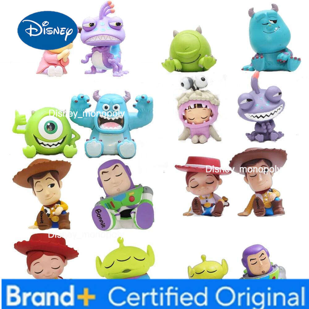 Disney Q Version Anime Figures Cartoon Toy Story Woody Alien Monsters University James P. Sullivan Model Toys Children Christmas Gift H260105