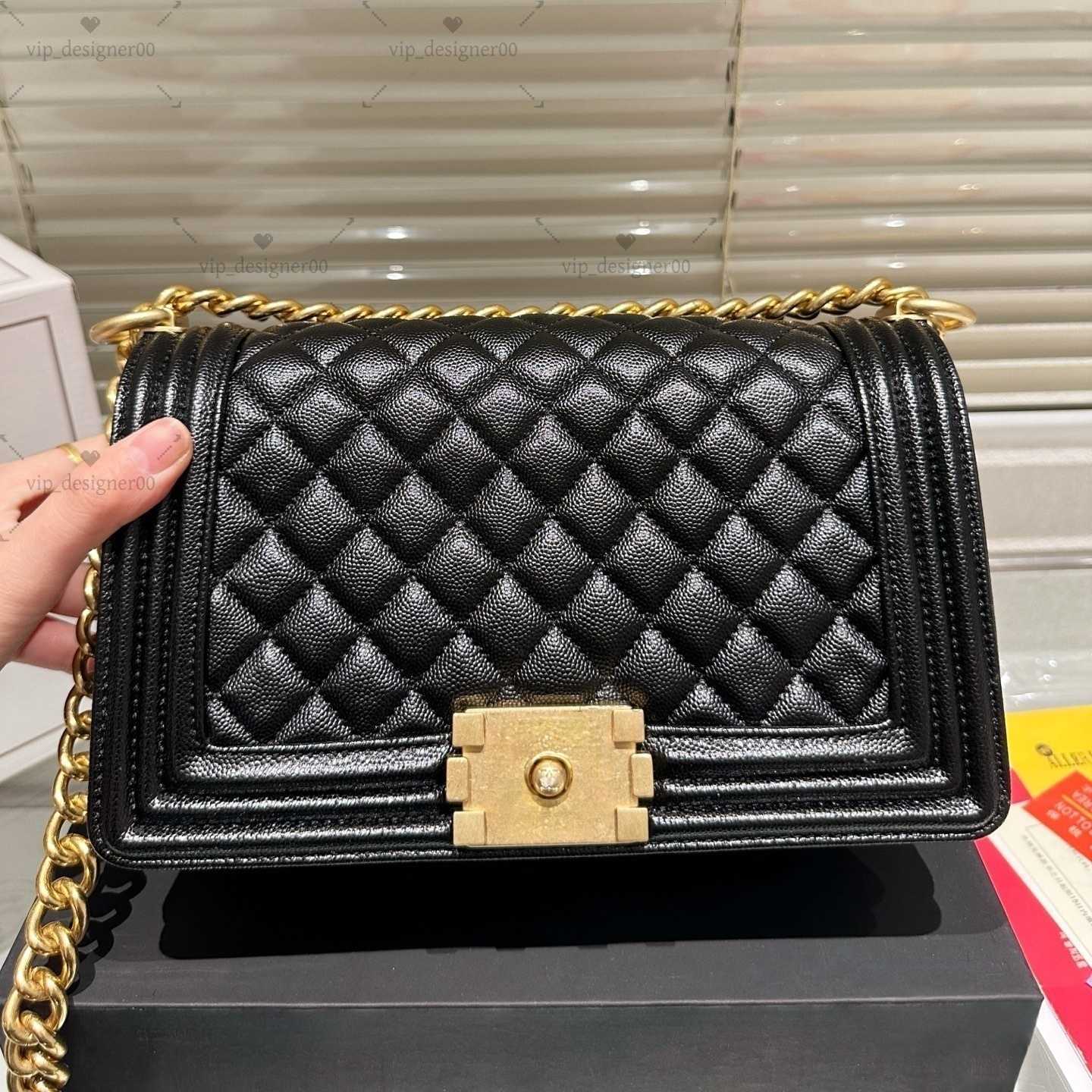 New Shoulder Bags High quality BOY mouth cover bag Classic woman fashion shoulder handbag leather crossbody urious Designer chain bag clutch purse Designer Tote Bag