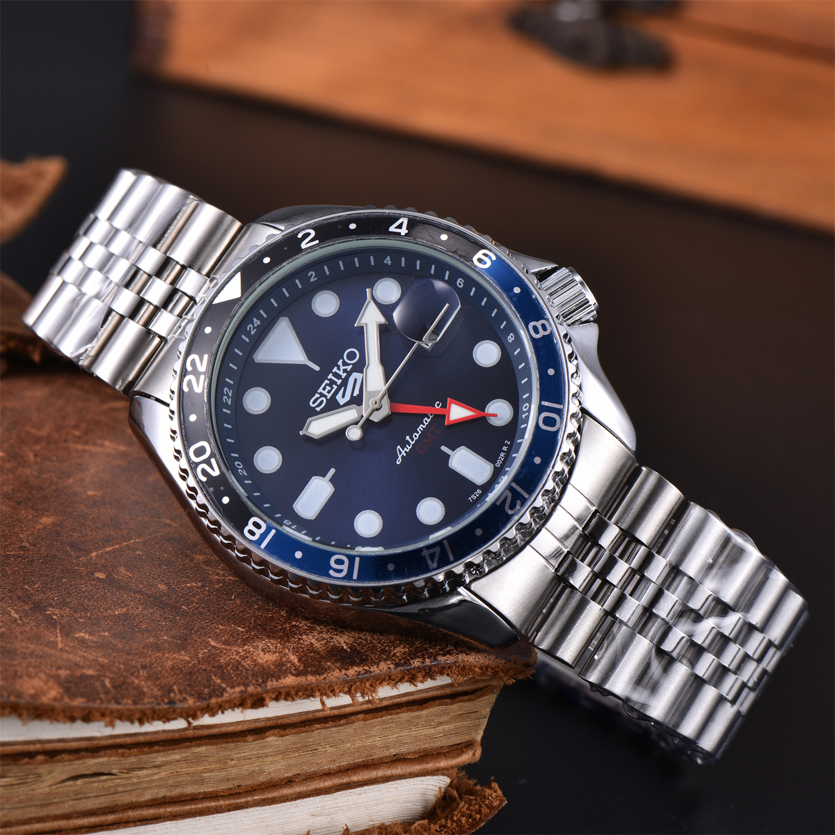 TOP Womens mens SEIKOity Automatic movement wristwatches comfortable rubber strap waterproof luminous top quality watches montre de luxe gold watch #248